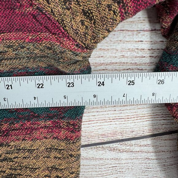 The Territory Ahead Southwest Knit Flannel Shirt Mens Size Large Beige/Green/Red - Picture 11 of 12